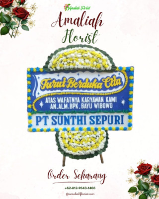 Papan Bunga Duka di Simpangbaru