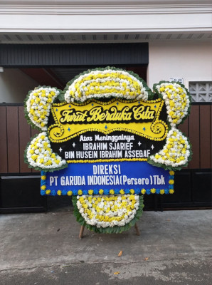 Papan Bunga Duka di Simpangbaru